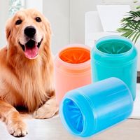 Dog Paw Cleaner Cup miękkie silikonowe grzebienie przenośne na świeże powietrze dla zwierząt domowych ręcznik podkładka pod stopy łapa szczotka do czyszczenia szybko myj stopkę czerpak porządkowy 4